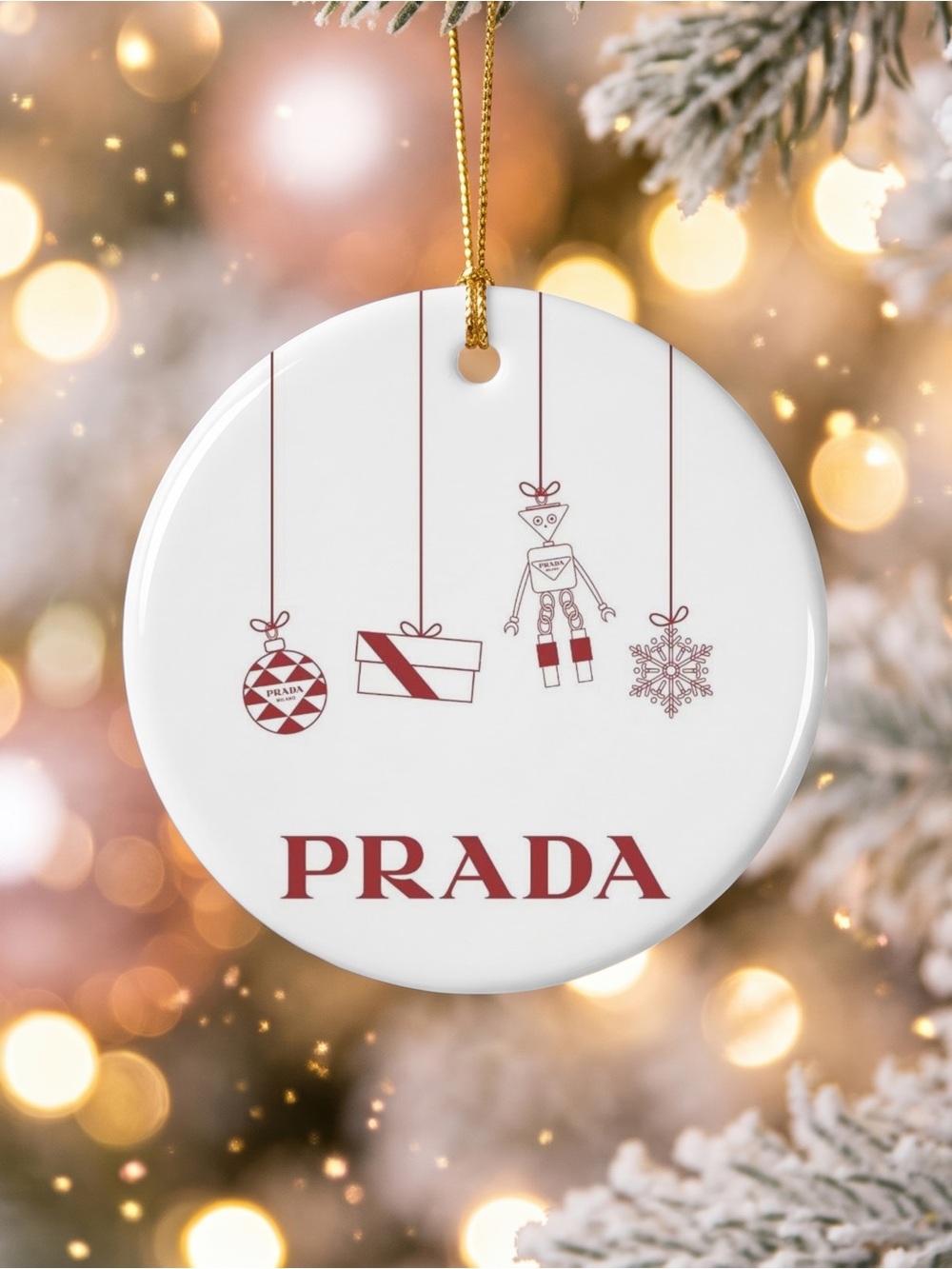 HANDMADE FASHION Ceramic Christmas Ornament